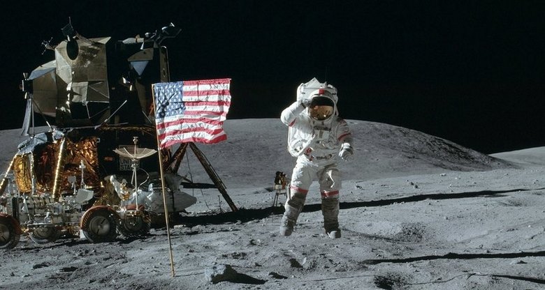 The Americans groundlessly declared the moon their territory