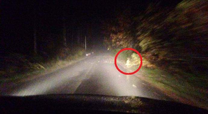 The Americans photographed a ghost girl on the road