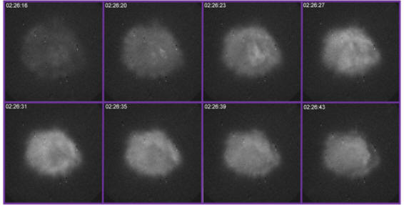 The plasma cloud formed at an altitude of 170 kilometers was in the shape of a ball
