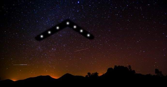 The American motorcyclist collided with a UFO in the form of a boomerang