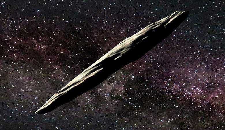 An asteroid that looks suspiciously like a spaceship has entered the solar system.
