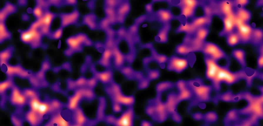 Astronomers have revealed a previously unknown property of the distribution of dark matter in the Universe 