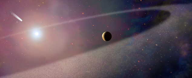 Astronomers have discovered for the first time that the atmosphere of a white dwarf can be polluted by a comet-like object 