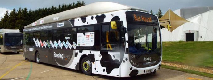 The cow dung bus set a speed record.