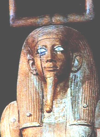 According to one of the ancient Egyptian legends, the state of Egypt was created by nine White Gods. The texts on the walls of the ancient pyramids say that the gods had blue or green eyes, and Diodorus of Sicily claimed that the Egyptian Goddess of hunting and war Nate was blue-eyed.