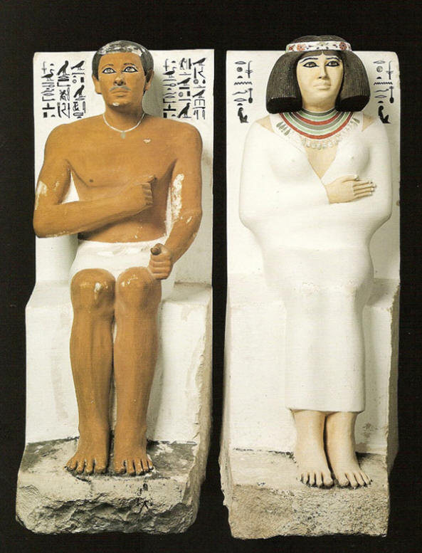 Pharaoh Rakhotep and his wife Nofret, 4th Dynasty (2575-2467 BC)