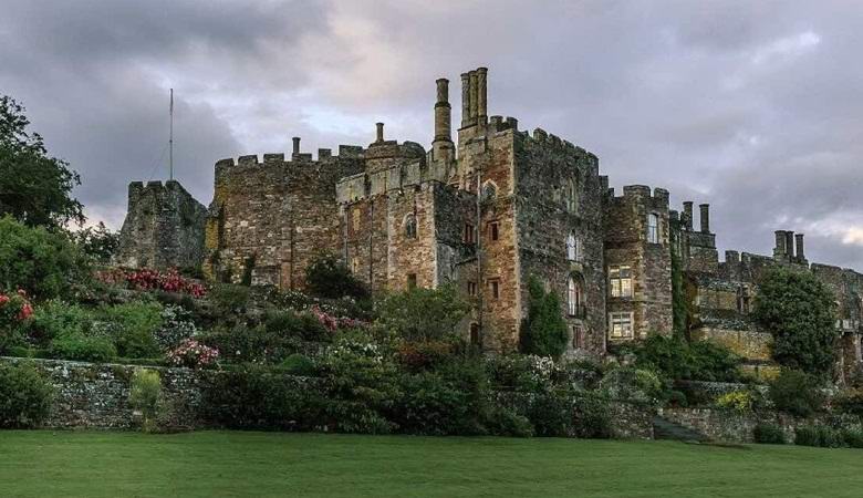 The drone accidentally captured a ghost in an old castle