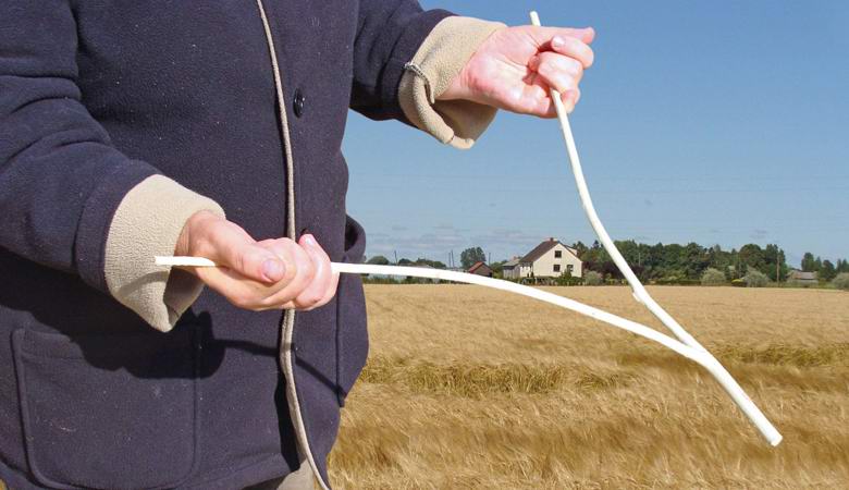 British plumbers use dowsing to make it easier to look for leaks and the pipes themselves.
