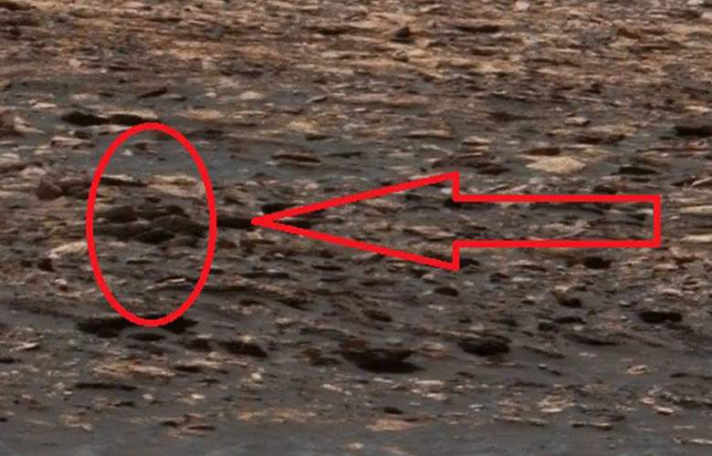 Humanoid figure discovered on Mars