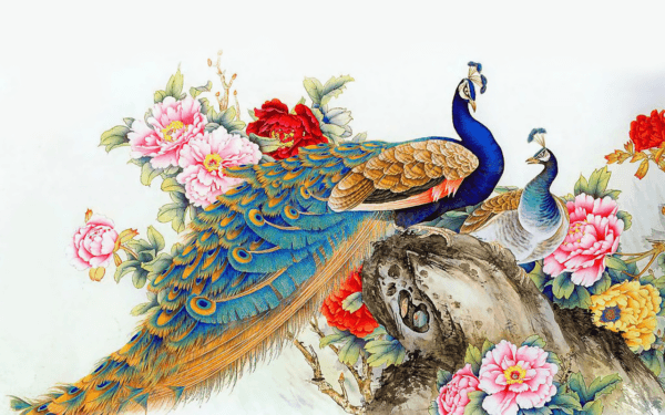 Peacock painting 