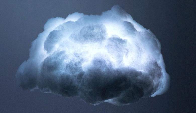 Miracles of nature: a tiny thundercloud hovering incredibly low above the road