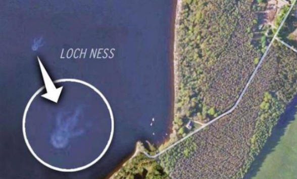 The monster from Loch Ness was photographed from space