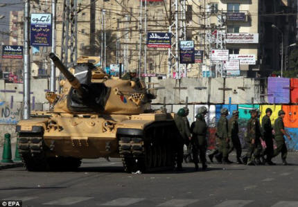 Participants were asked to give a forecast for a range of world events, including the episode when the Egyptian military with tanks stopped in front of the presidential palace in Cairo, Egypt.