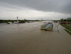 The Danube is preparing to flood Vienna