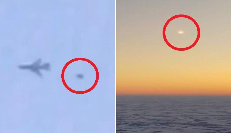 Two UFOs chased two aircraft