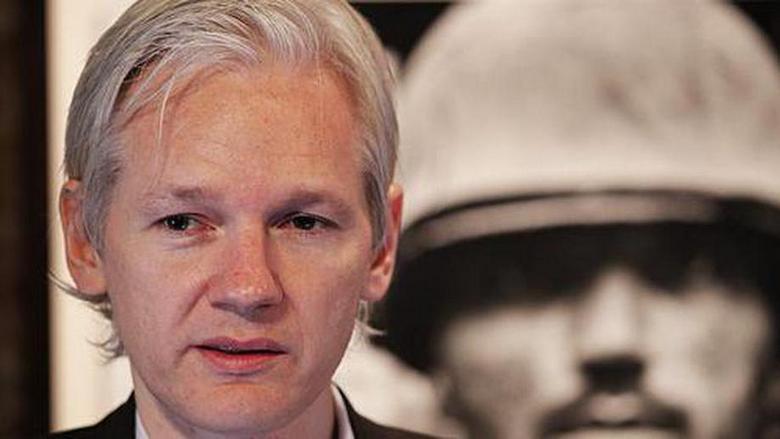 Julian Assange tweeted the encryption and disappeared