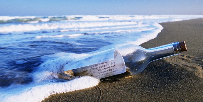 Fantastic text of a letter in a bottle - coincidence or foresight?