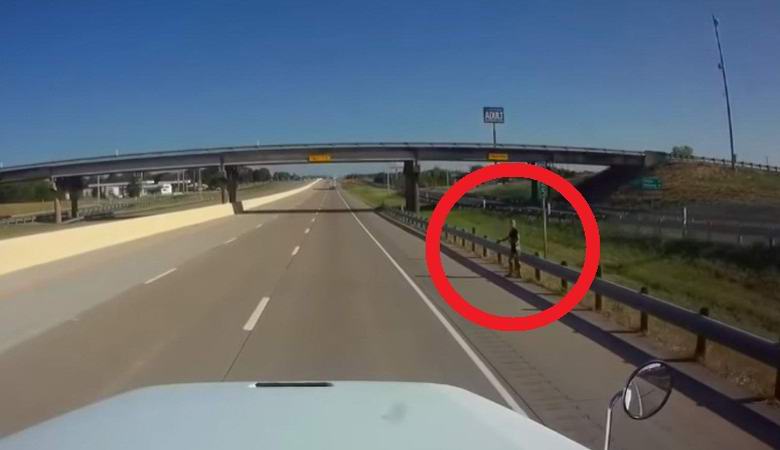A humanoid creature of unknown origin got on a video recorder in Texas