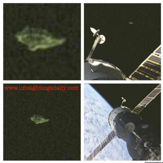 And again, an unusual UFO near the ISS