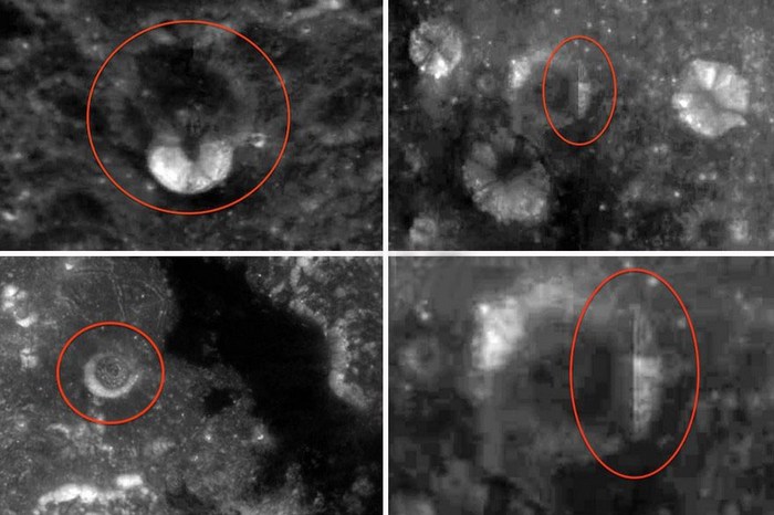 And again, unusual structures were discovered on the moon