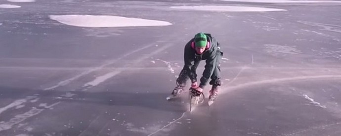 Having a frozen lake near the house - you should think about a chainsaw