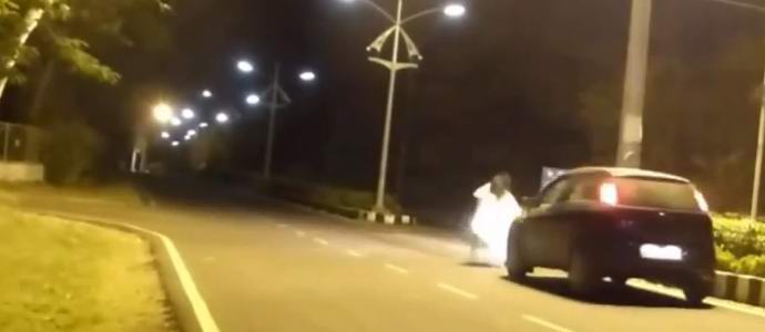 Indian driver shot down a ghost joker