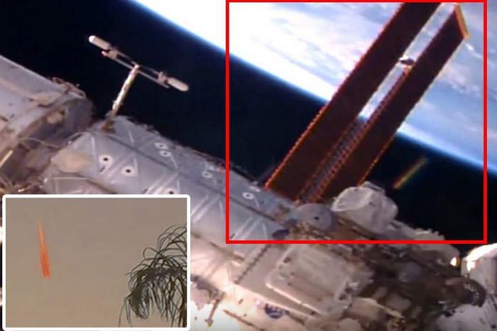 Aliens openly studying the ISS