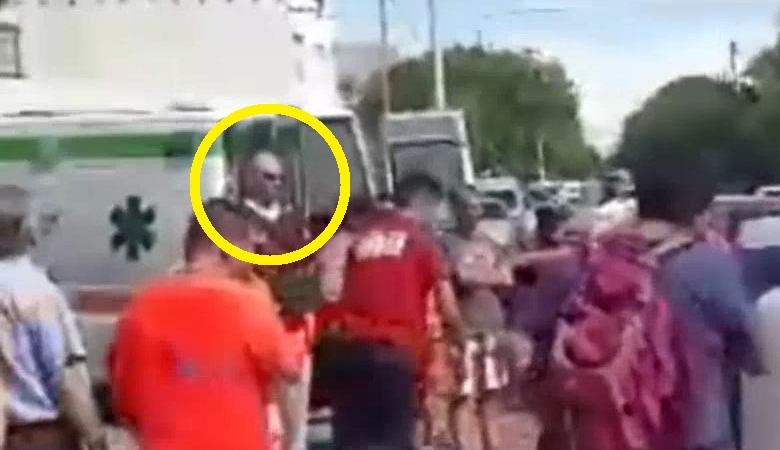 The alien was examined in the video from the scene of the accident in Argentina