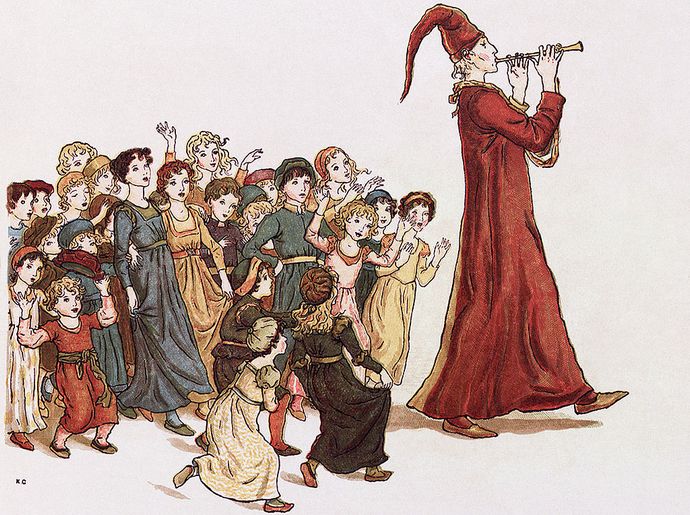 How the Hamelny Pied Piper punished the townspeople for their ingratitude