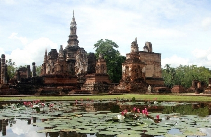 How did the Buddha's head appear in the roots of the sacred bodhi tree