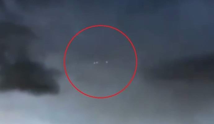 The Canadian filmed a UFO procession