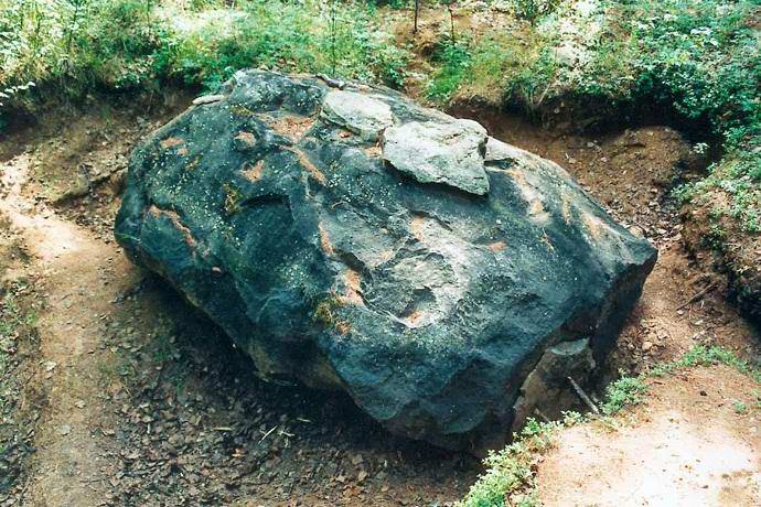 Canadian meteorite with extraterrestrial hieroglyphs