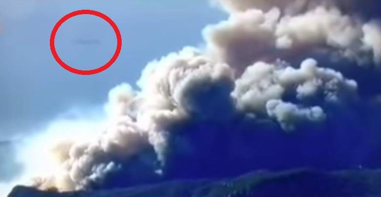 A large UFO hit the video during California fires