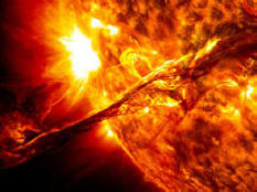 The Curiosity rover was hibernated during the passage of the outbreak on the Sun.
