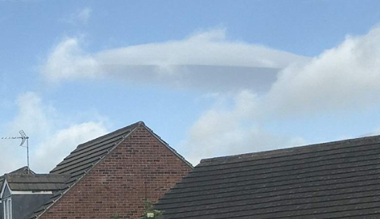 A masked UFO cloud captured in England