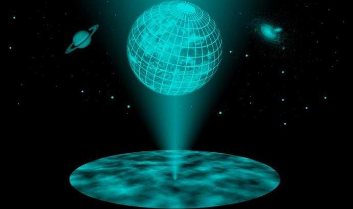 Can the universe be a two-dimensional hologram?