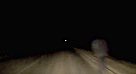 On the federal highway, a ghost stepped on the road