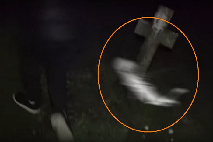 An angry ghost attacked a teenager in a cemetery