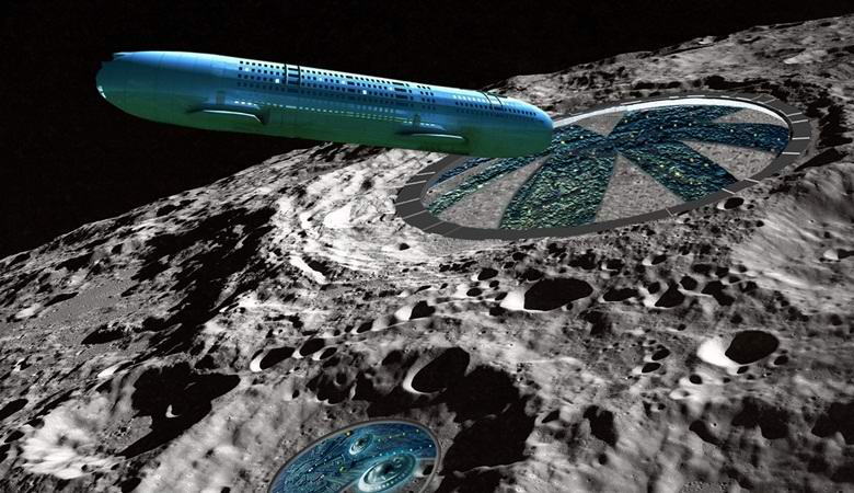 On the moon found a ship of aliens