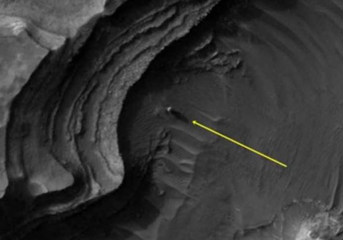 Man-made structures found again on the surface of Mars