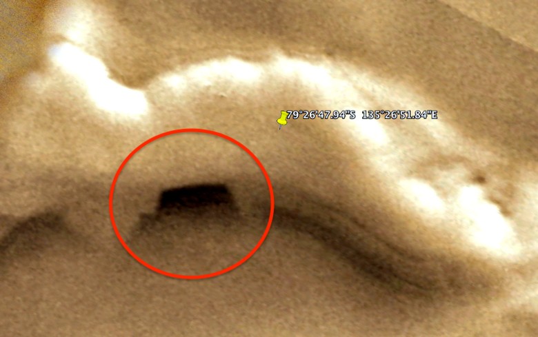 Found on Google Mars map