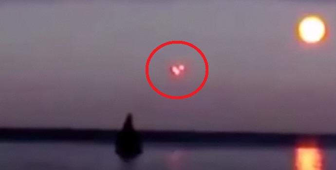 Three UFOs shot over the Baltic Sea