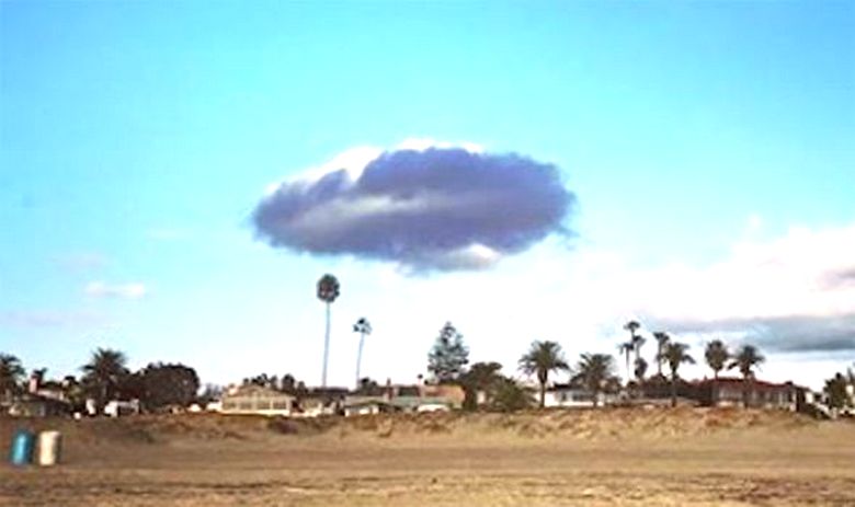 A strange cloud hovered over San Diego