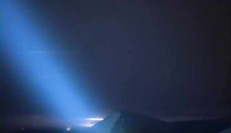 A rare atmospheric phenomenon filmed over a volcano in Hawaii