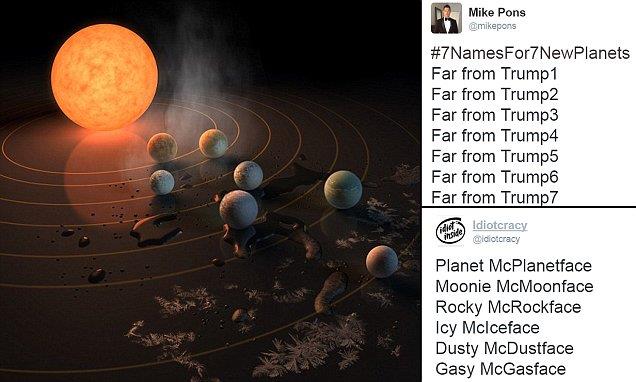 NASA asks how to name seven new planets 