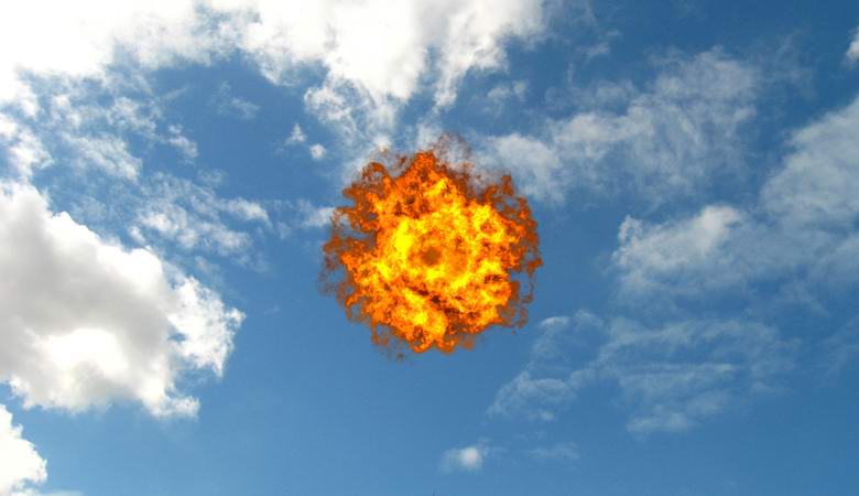 An inexplicable ball of fire danced in the sky above Buckinghamshire.