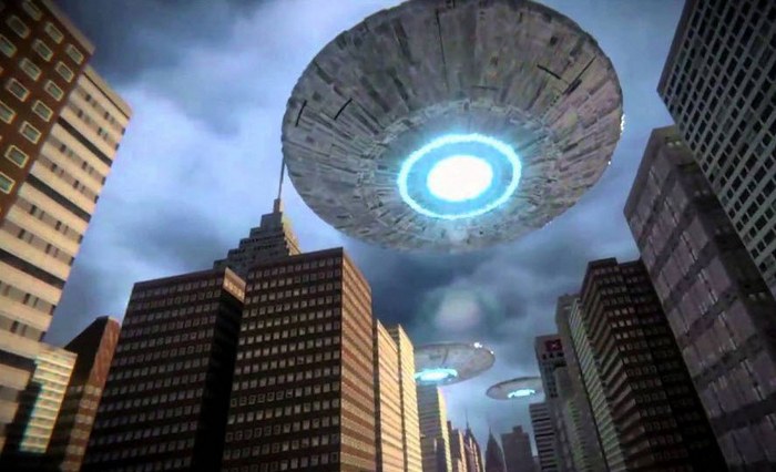 UFO flying over New York, caused discomfort