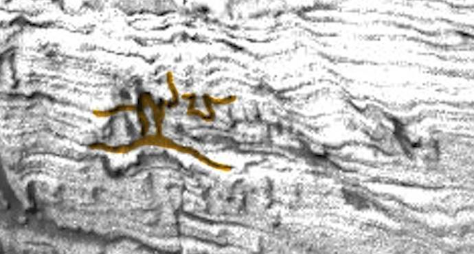 Cave painting discovered on Mars