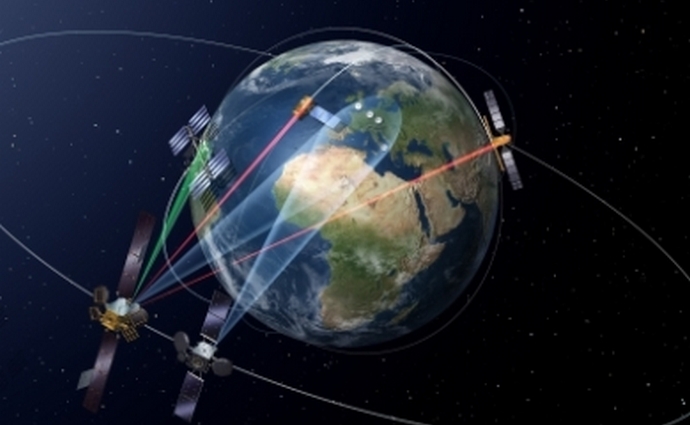 The first satellite with laser ultra-high-speed data transmission