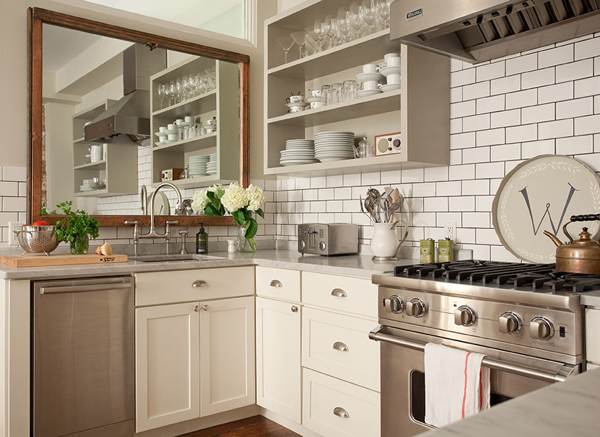 mirror in the kitchen 